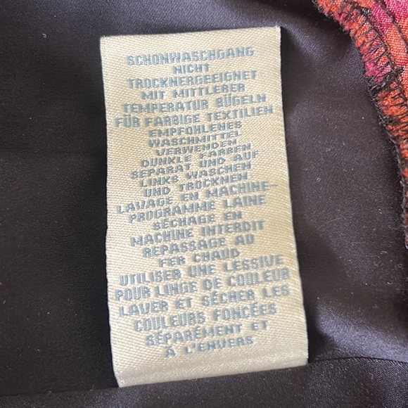 Boden Abstract Floral Print Layered Tiered A-Line Mini Skirt - 12 - Picture 12 of 13